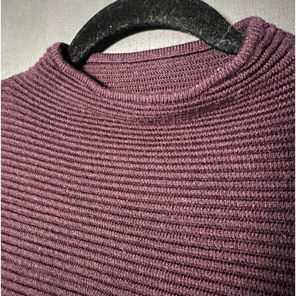 Dynamite Ribbed Mockneck Plum Sweater - Size Small - Picture 2 of 6